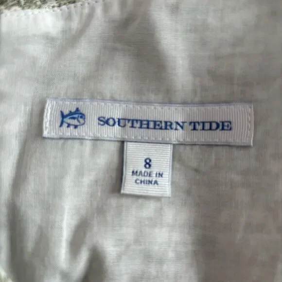 Womens Size 8 Southern Tide Seagrass Green Paislee Tweed Dress - Picture 8 of 9